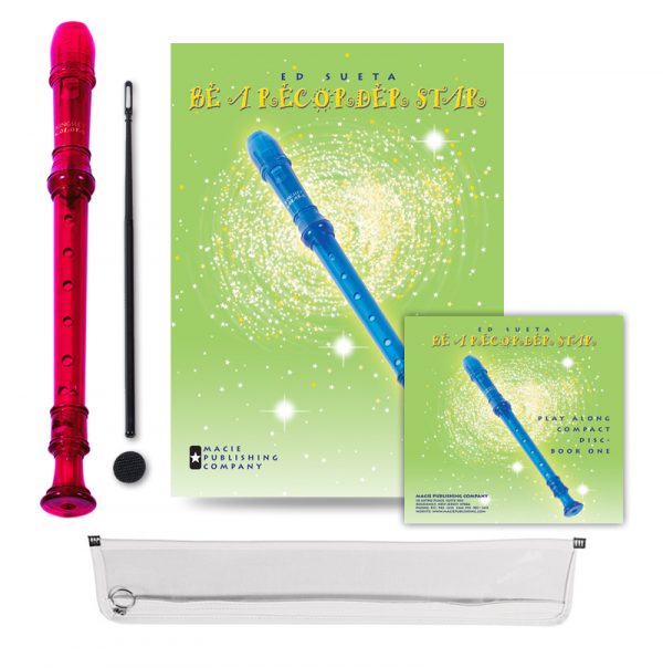 German Be A Recorder Star® Kingsley Kolor® Package With CD red