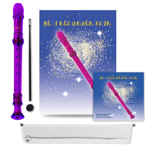 Be A Recorder Star® Kingsley Kolor® Package With CD purple